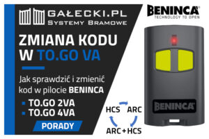 Jak sprawdzić i zmienić kodowanie BENINCA TO.GO VA TOGO2VA TOGO4VA 300x200 - Automatyka bram garażowych